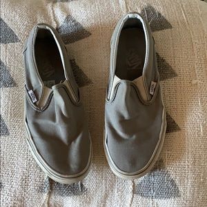 Grey slip on Vans